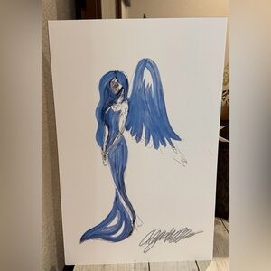 Hand-Drawn Angel Art